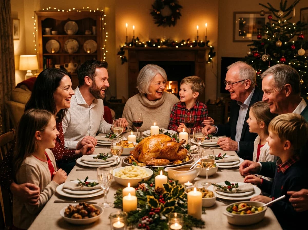 Holidays gathered close, the table always full